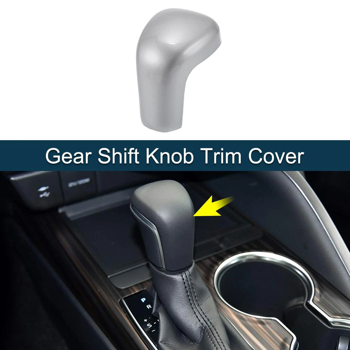 ABS Gear Shift Knob Cover Sticker for Toyota Camry Corolla Avalon (2012–2023)