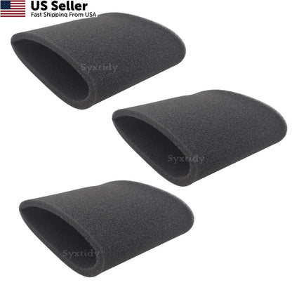 3 Pack Foam Sleeve VF2001 Replacement Filters for Wet Dry Vacuum