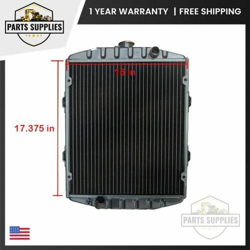 CH18416 Tractor Radiator for John Deere 1050 (3 Rows of Tubes)