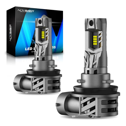 2X H11 H8 LED Headlight Bulbs for NOVSIGHT (H11H8H9)