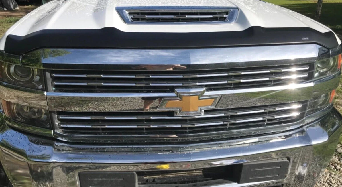 Matte Black Hood Protector Bug Shield for Silverado 2500 3500 (2017–2019) 2877139
