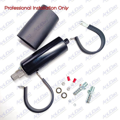 Walbro EFI Fuel Pump 190LPH Inline + QFS 939 Install Kit for