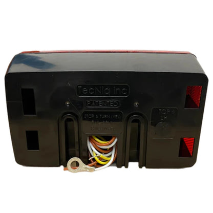 8 Function 6" Box Light Slim Line Left Side Pig Tail for Tecniq (T86-RR2LG-1)