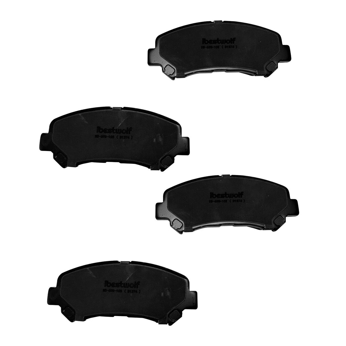 Set of 4 Front Ceramic Brake Pads for Nissan Juke Maxima Sentra Rogue (P-1374, D1374)