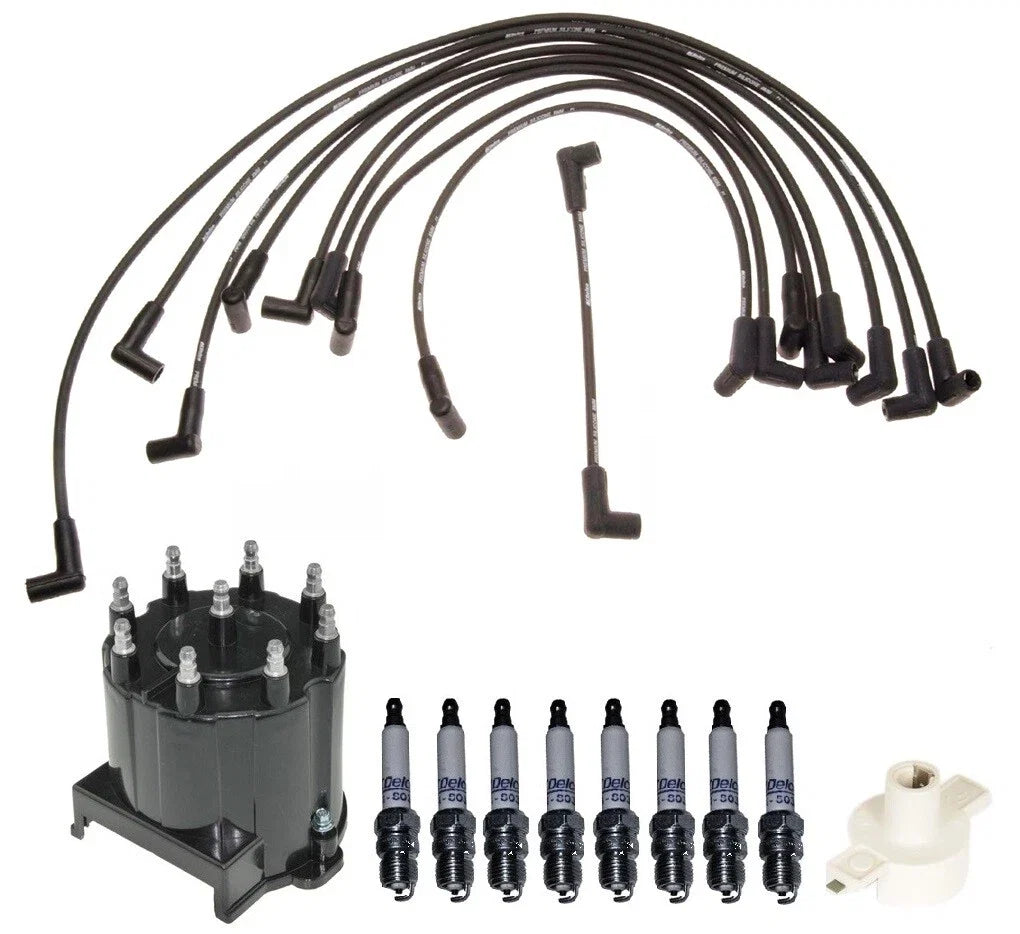 ACDelco Ignition Kit for GMC G3500 V8 (1996–2002) - Rotor, Cap, Wires, Plugs