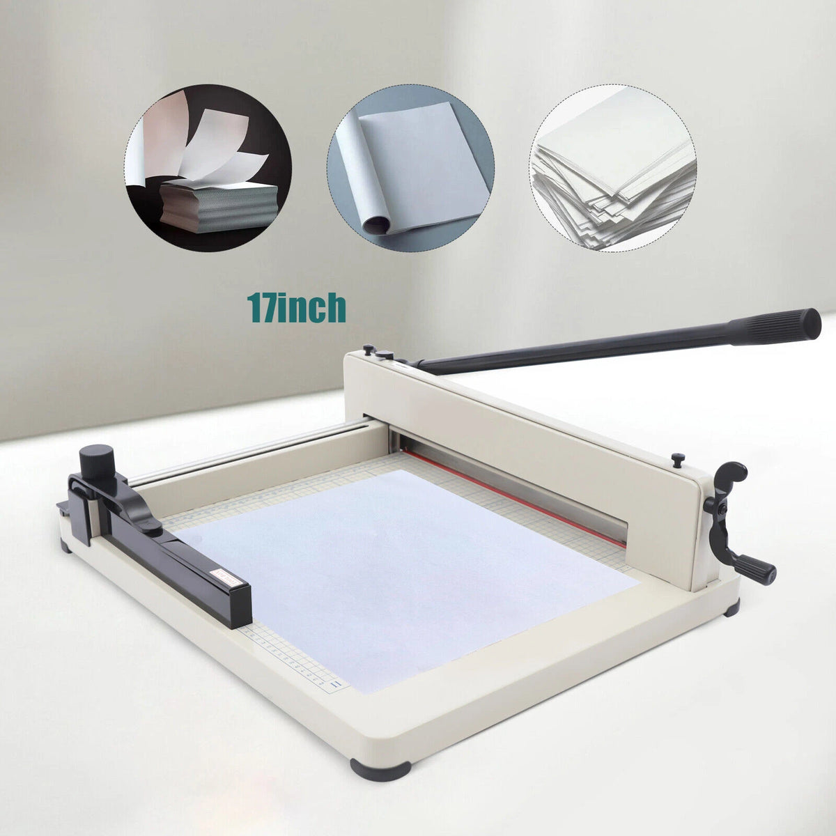 17" Heavy Duty Guillotine Paper Cutter - A3/A4 Trimmer