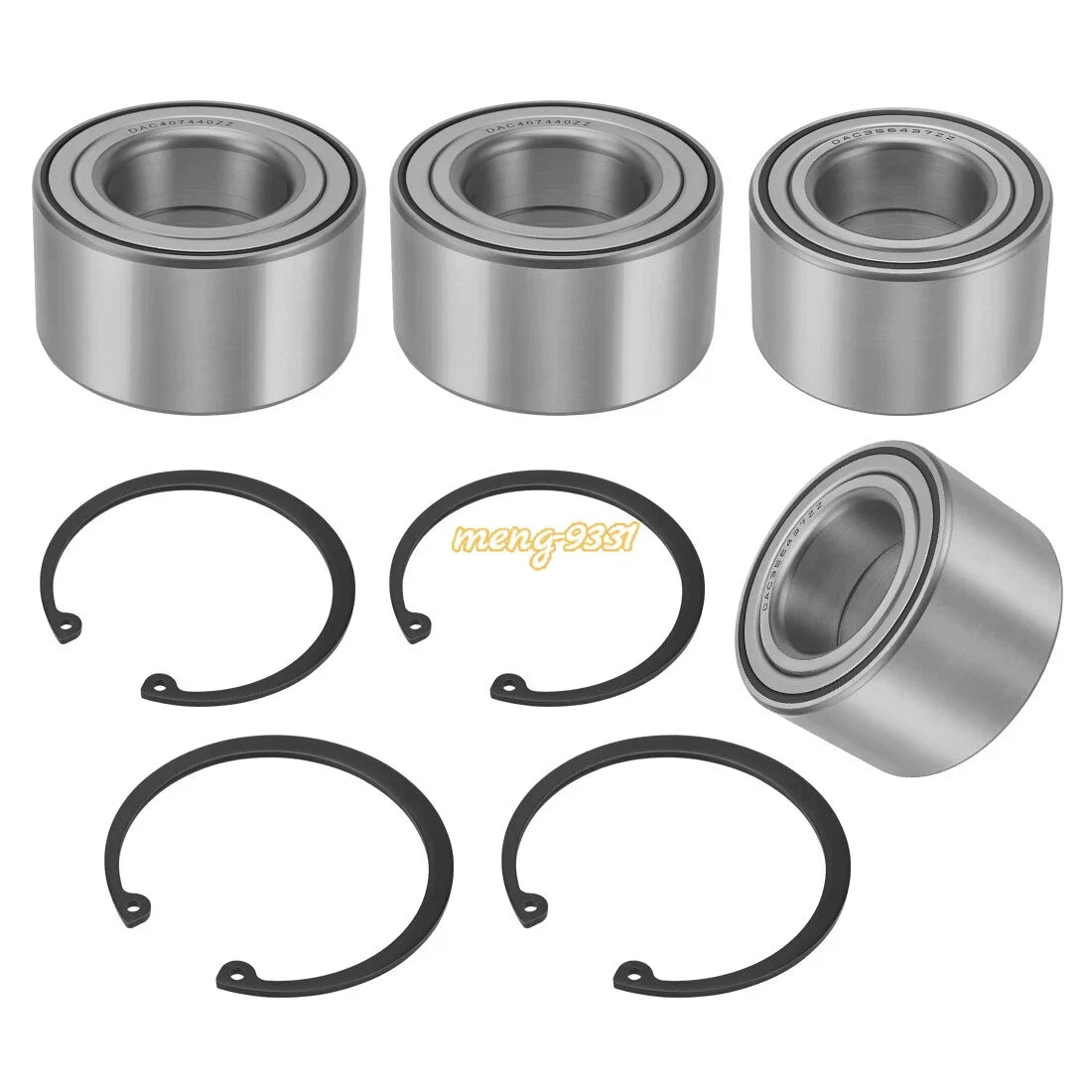 Front & Rear Wheel Bearings Ring Kit for Polaris Ranger 500, Ranger Crew 500 (2001–2022)