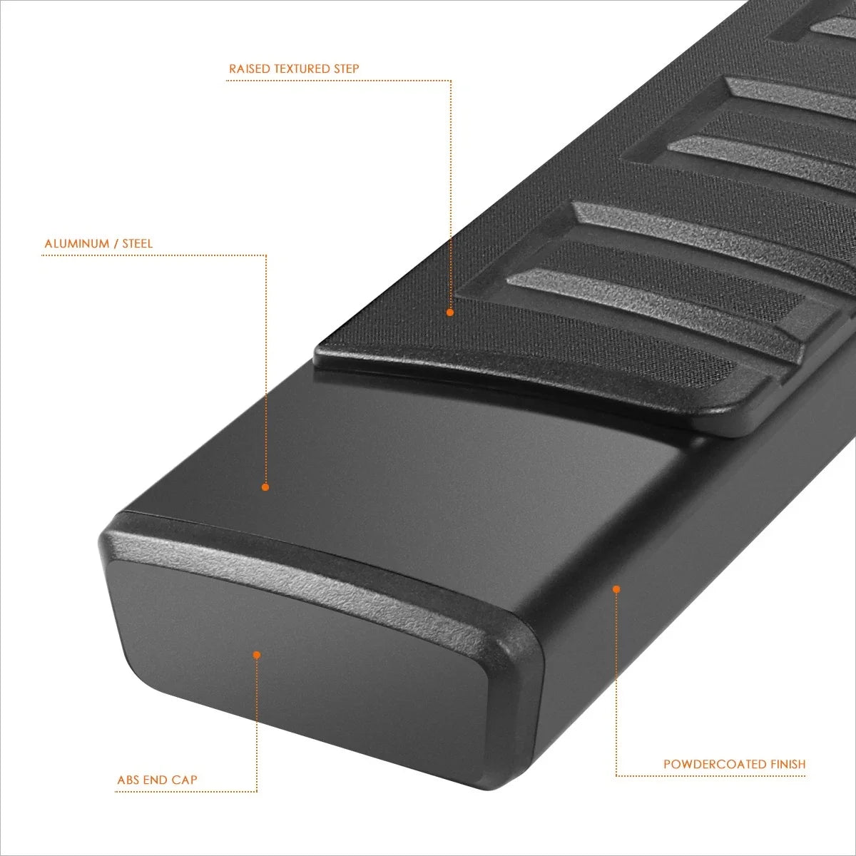 6" Aluminum Side Step Nerf Bars for Nissan Frontier Crew Cab (2005–2024)