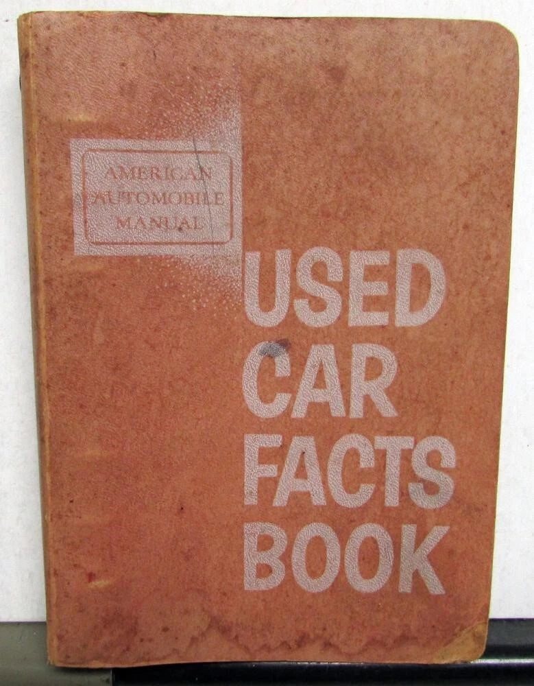 Used Car Facts Book for American Automobiles (1954–1959)