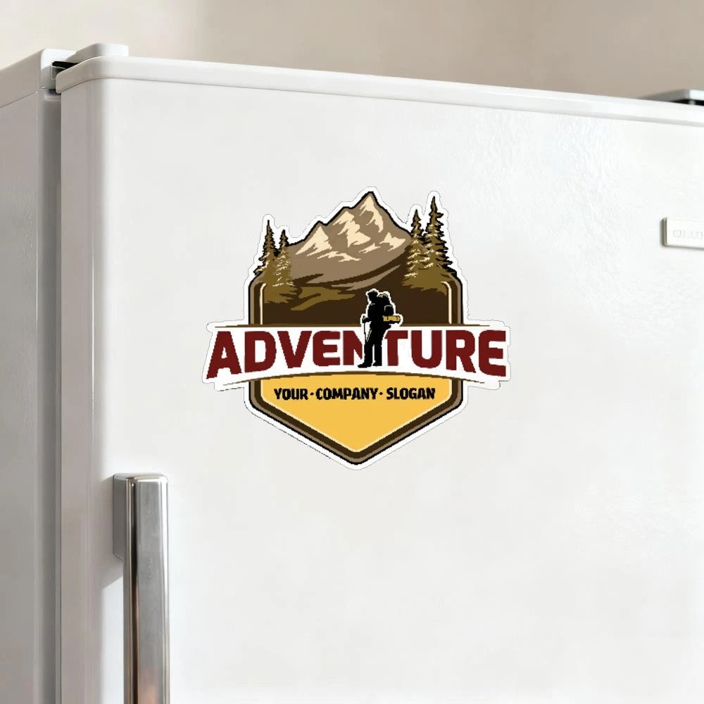 Adventure-themed waterproof stickers for luggage, refrigerator, wall