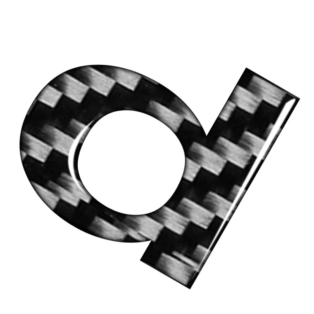 Alphabet Letter Decals Stickers for Car Badge Emblem (Universal Fit)
