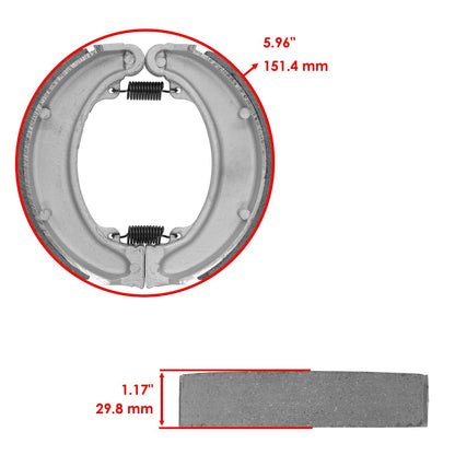 Front Rear Brake Shoes for Honda TRX300FW Fourtrax 300 4X4 (1988–2000) FL3849BS103HY