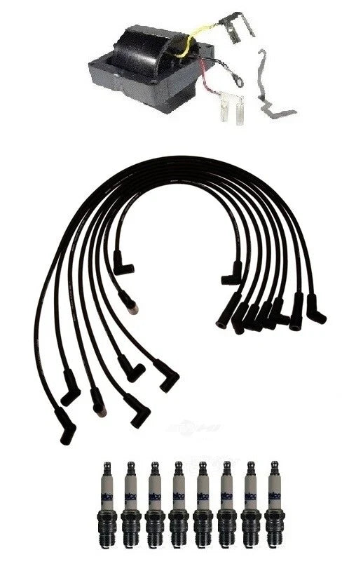Ignition Wires & Spark Plugs Kit for Chevrolet K10 Suburban V8 (1973–1991)