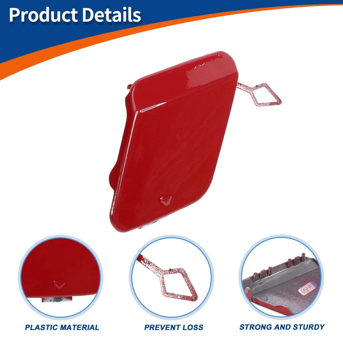 Rear Bumper Tow Hook Cover for BMW 1 Series F20 Crimson Red