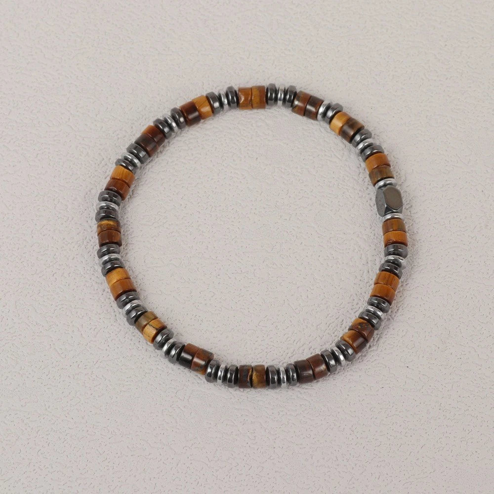 Hematite Beads Bracelet for Men - Healing Protection Strength