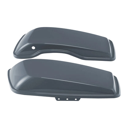 Hard Saddlebag Lids for Harley Touring Road Street Glide (2014–2024) Gunship Gray