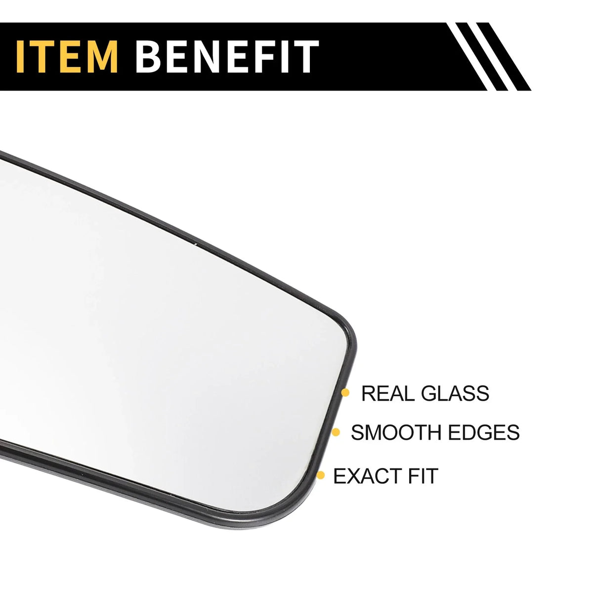 Heated Mirror Glass Replacement for Ford F-250 F-350 (No.FL3Z17K707K)