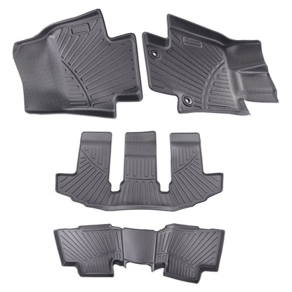 Set of 4 Rubber Floor Mats Liner Kit for Toyota Highlander (2020–2025)