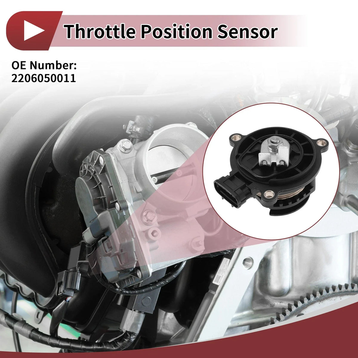 Throttle Position Sensor for Toyota Land Cruiser (1998–2003) No.2206050011