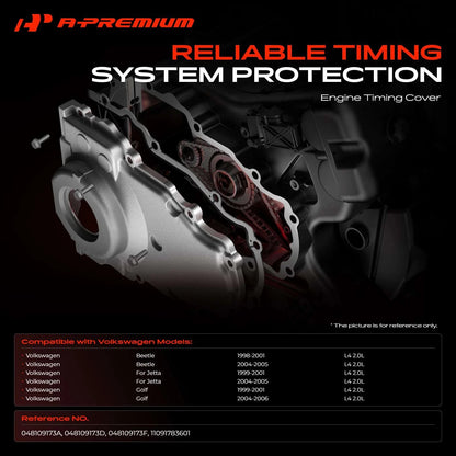 A-Premium Engine Timing Cover for VW Jetta Golf Beetle 1999–2005 (11091783601)