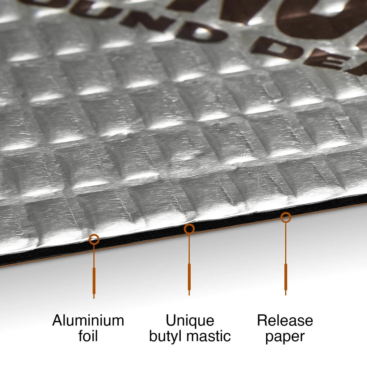 2X Car Sound Deadening Mat for Automotive (36 sqft, 80 mil, Butyl)