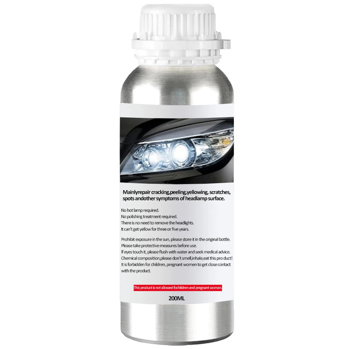 200ML Headlight Restoration Liquid for Car Repair