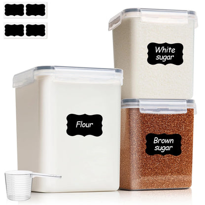 Set of 2 Airtight Food Storage Containers for Pantry (5lb, 2lb)