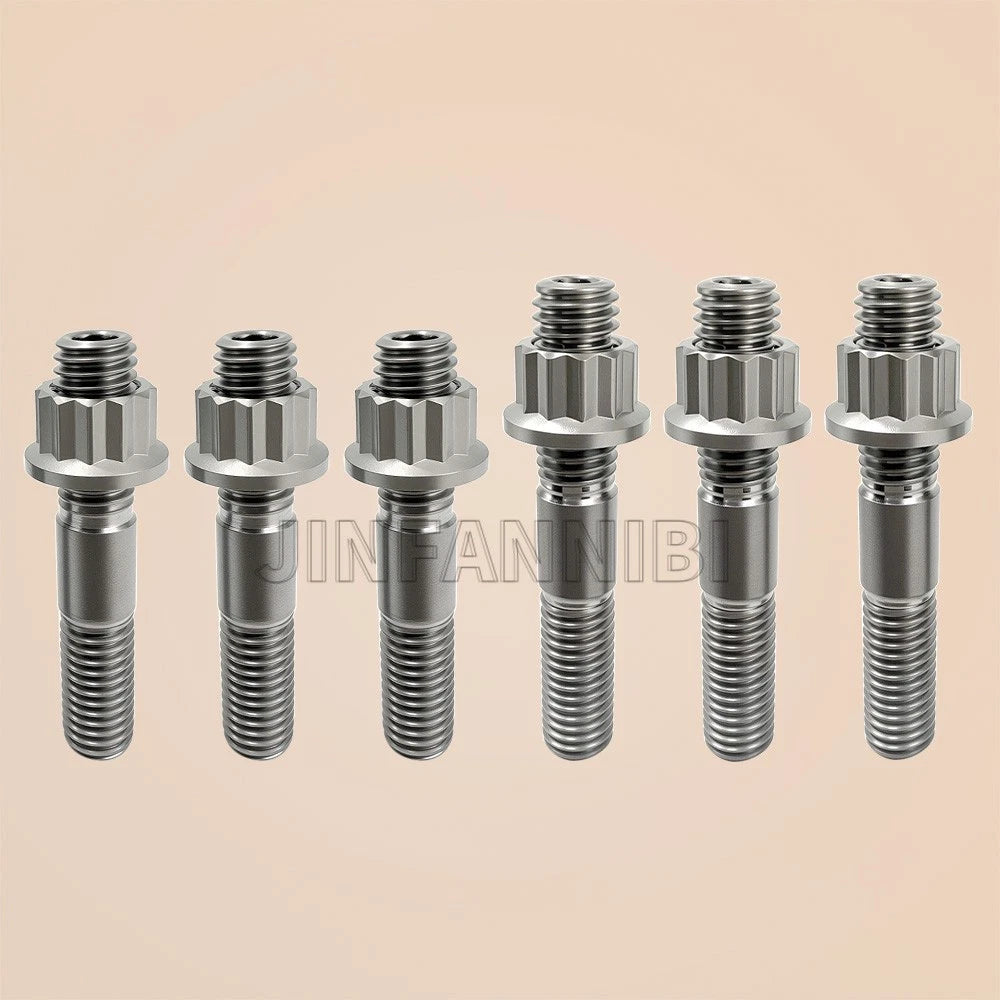 Titanium Sprocket Hub Studs Kit for Yamaha Warrior 350 Banshee 350 Blaster 200 (90116-08507-00, 90170-08258-00)