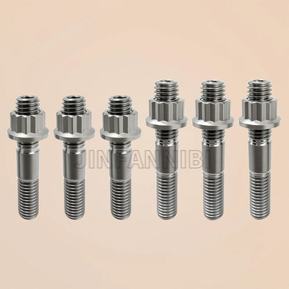 Titanium Sprocket Hub Studs Kit for Yamaha Warrior 350 Banshee 350 Blaster 200 (90116-08507-00, 90170-08258-00)