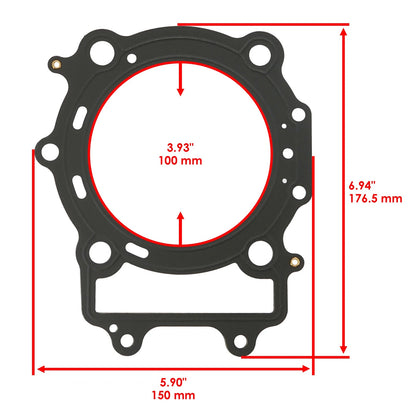 Cylinder Head Gasket for Arctic Cat Prowler 650 H1 (2007–2008) XG161 - VS, 0808-047
