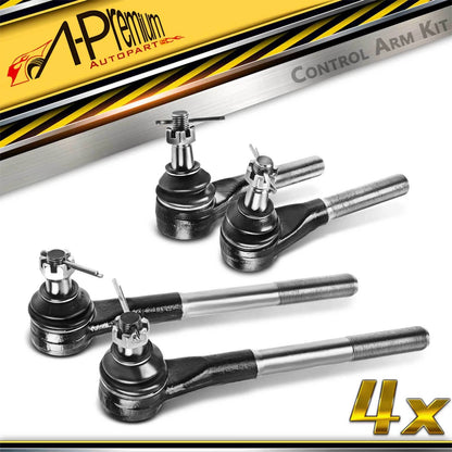 Set of 4 Inner & Outer Tie Rods for Dodge Ram 1500 2500 3500 (2000–2002) - 5017671AA, 5017670AA, ES3539, ES3540