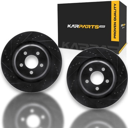 Rotor Set Rear for Chrysler 300 (2012–2014) ALX-PAU-DF-8002-39021-CLA3, Drilled & Slotted