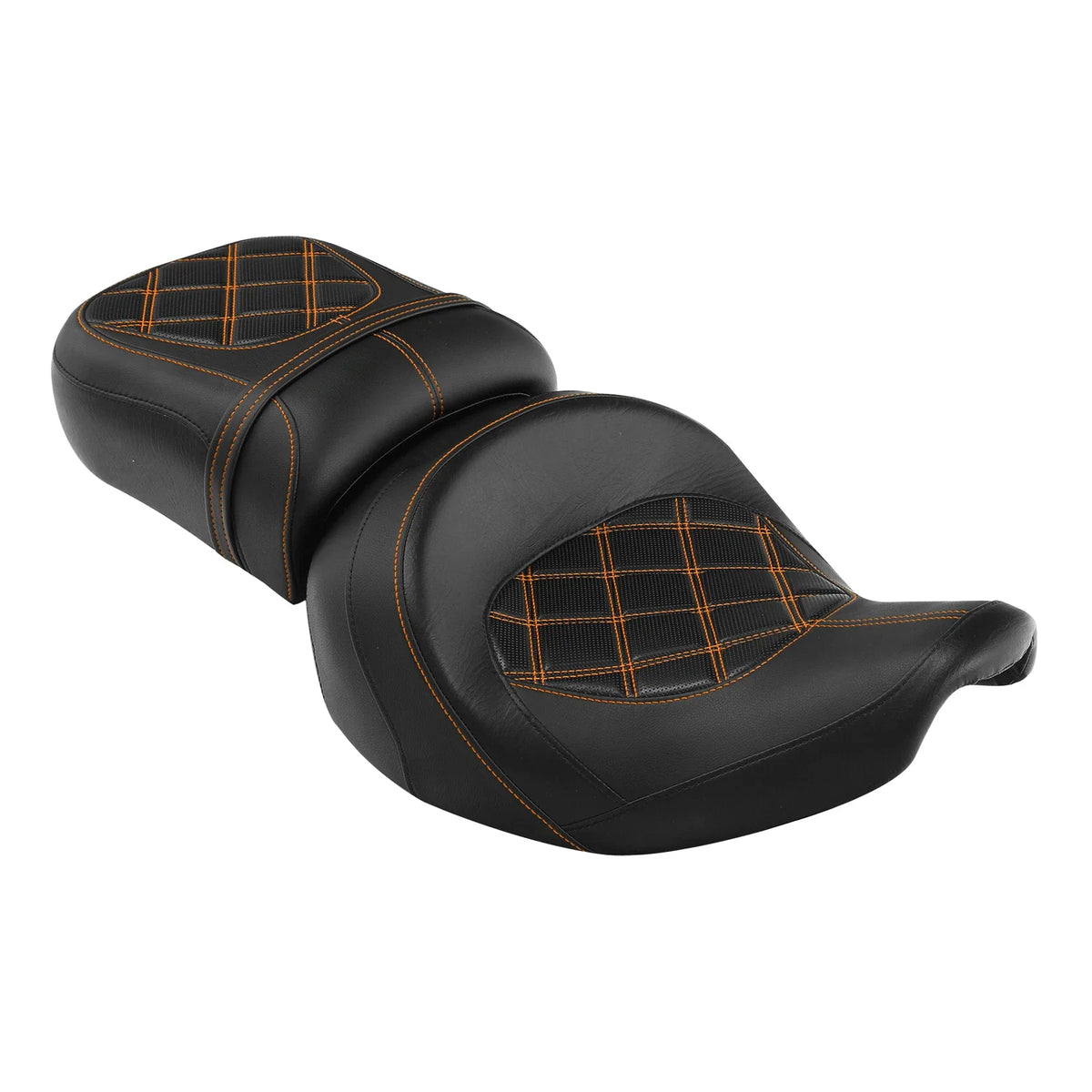 2X Black Driver Passenger Two-Up Seat for Indian Chieftain (2014–2023)