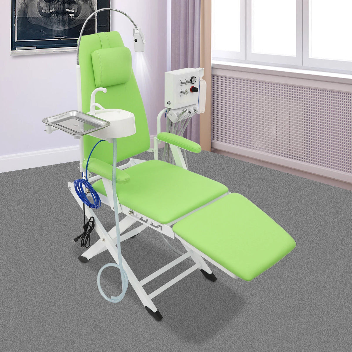 Portable Dental Examination Chair Rotating Folding Chair (220.46lbs)