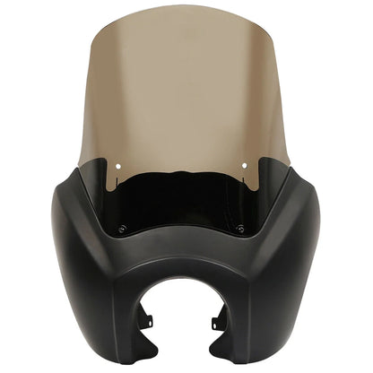 Headlight Fairing Cover with 15" Smoke Windshield for Harley Dyna FXDXT (1999–2006)