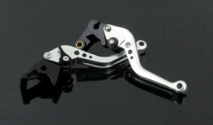 Short Brake Clutch Levers for Aprilia Tuono V4R (2011–2014) T9 Silver