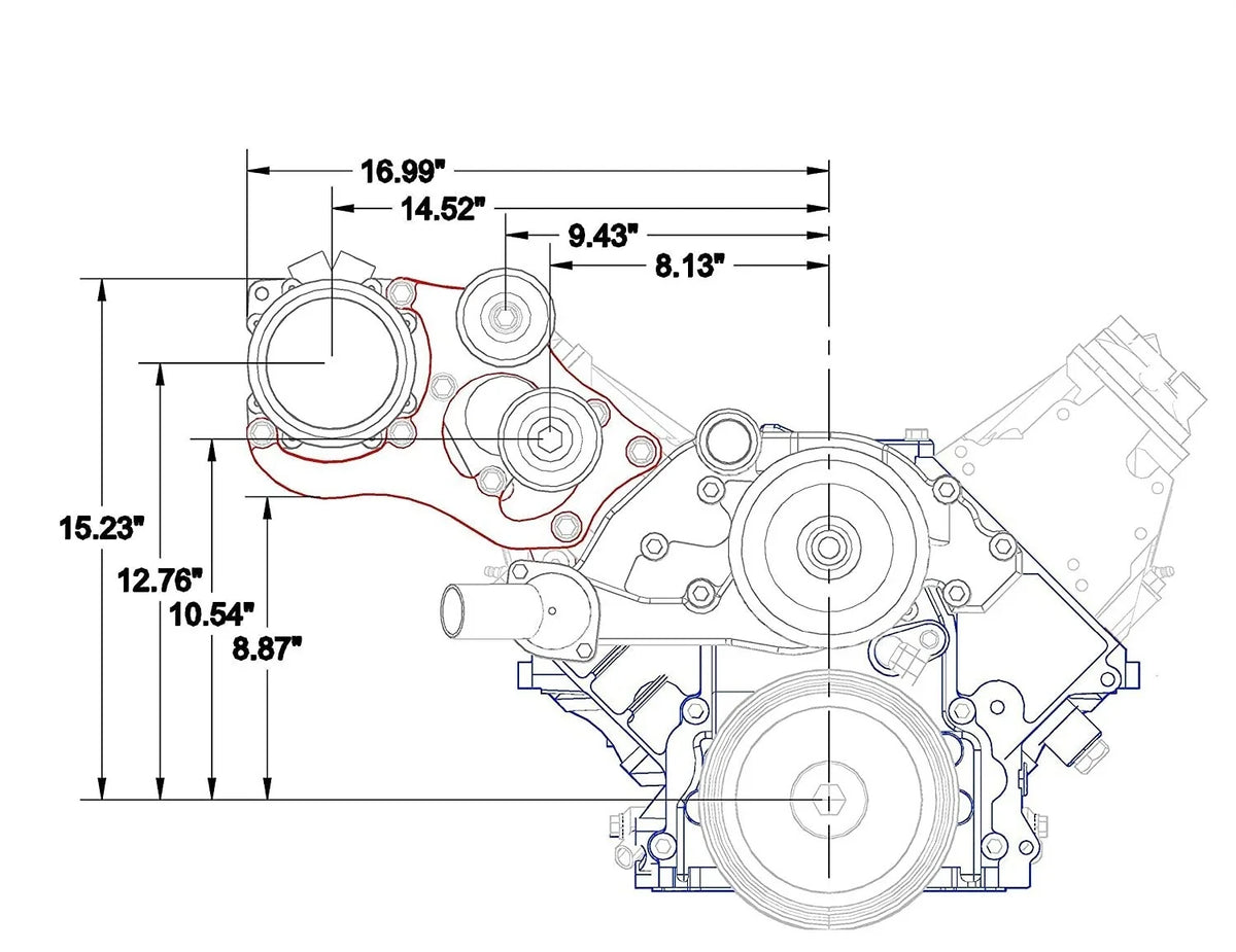 AC Conditioner Compressor Bracket for Sanden 508 Truck LSX LS1 LS2 LS3 LS6 LS (2000–2023)