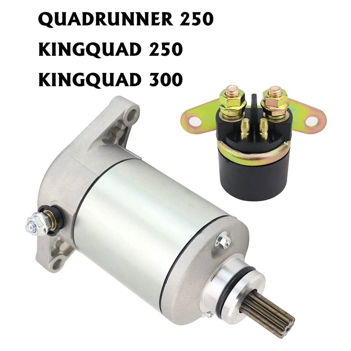Starter with Relay for Suzuki KingQuad 300 LT-F4WDX (1993–1998)
