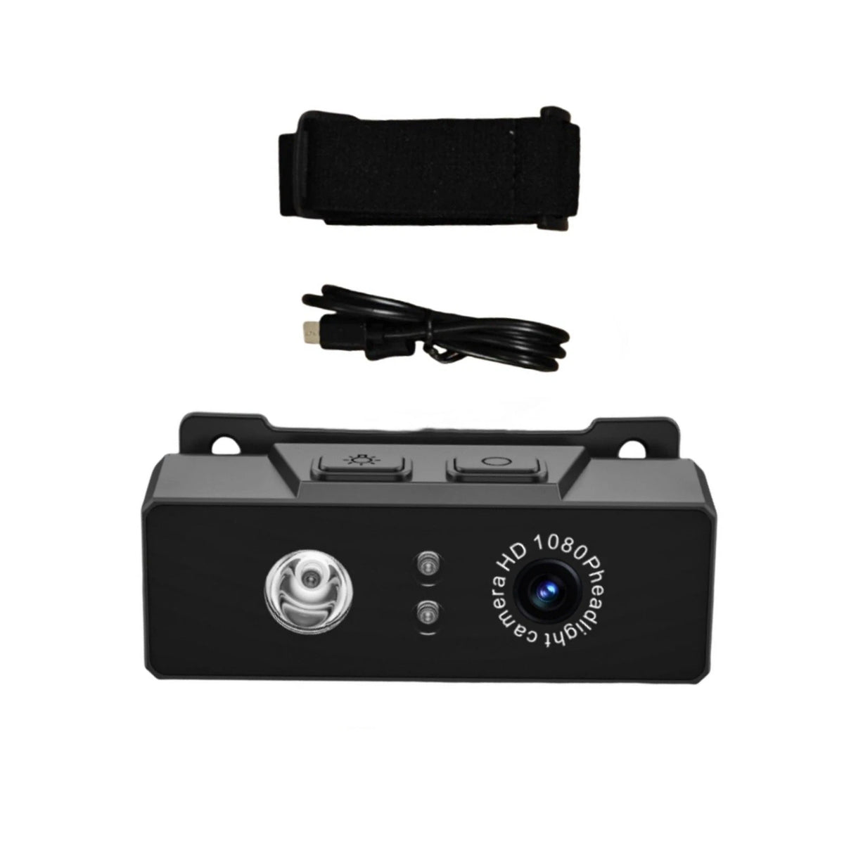 2 in 1 Head-mounted Sport Camera for Universal Use (1080P HD, Night Vision, LED)