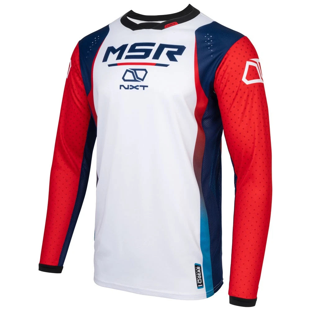 Msr Nxt Grid Jersey for (216-182-0018) - Red/White/Blue - XXX-Large