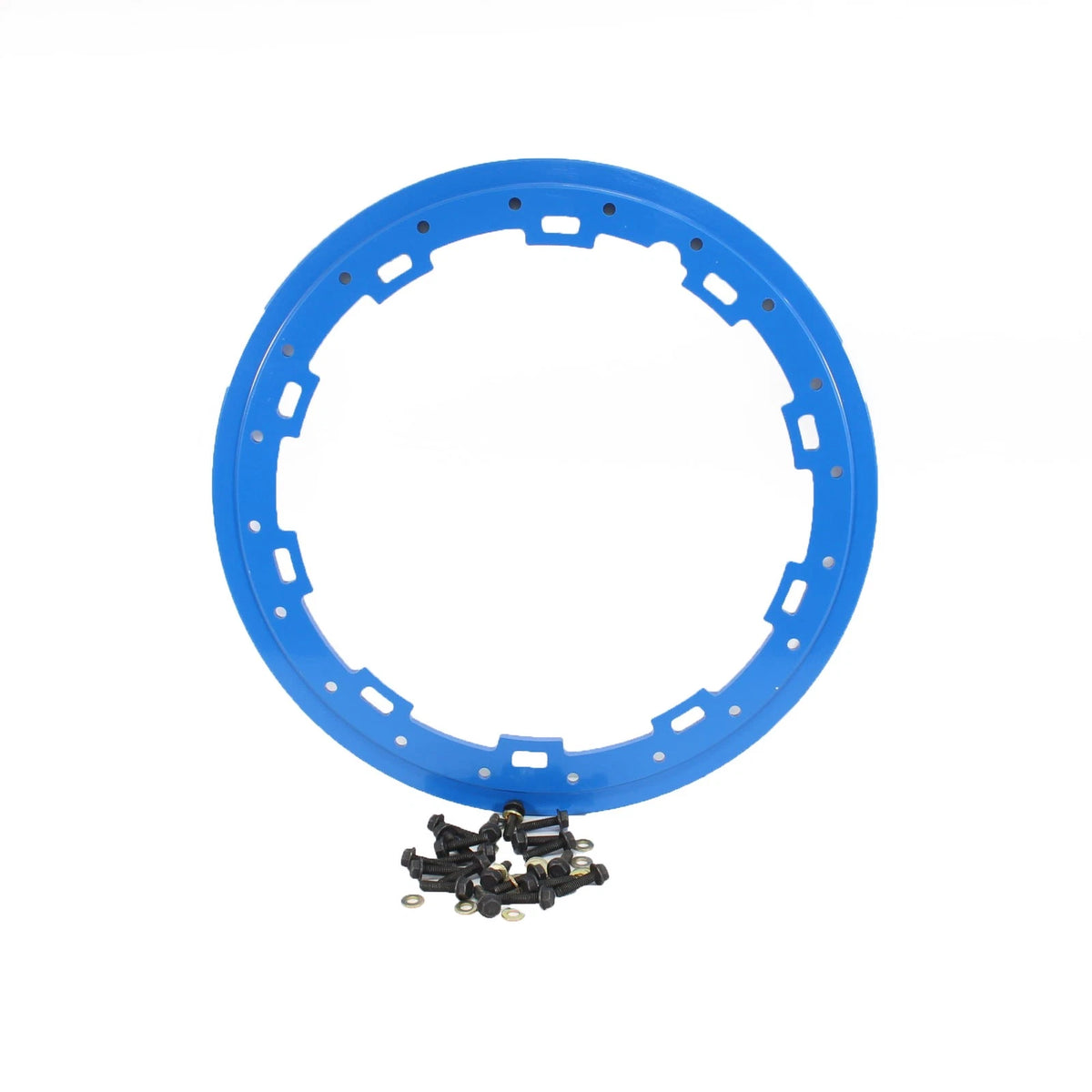 2X Beadlock Rings for Polaris (14", 1522244-619) Voo Doo Blue