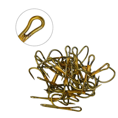 20pcs Double Hook Fishing Lure Barbed Crank for Pike (High Carbon Steel)