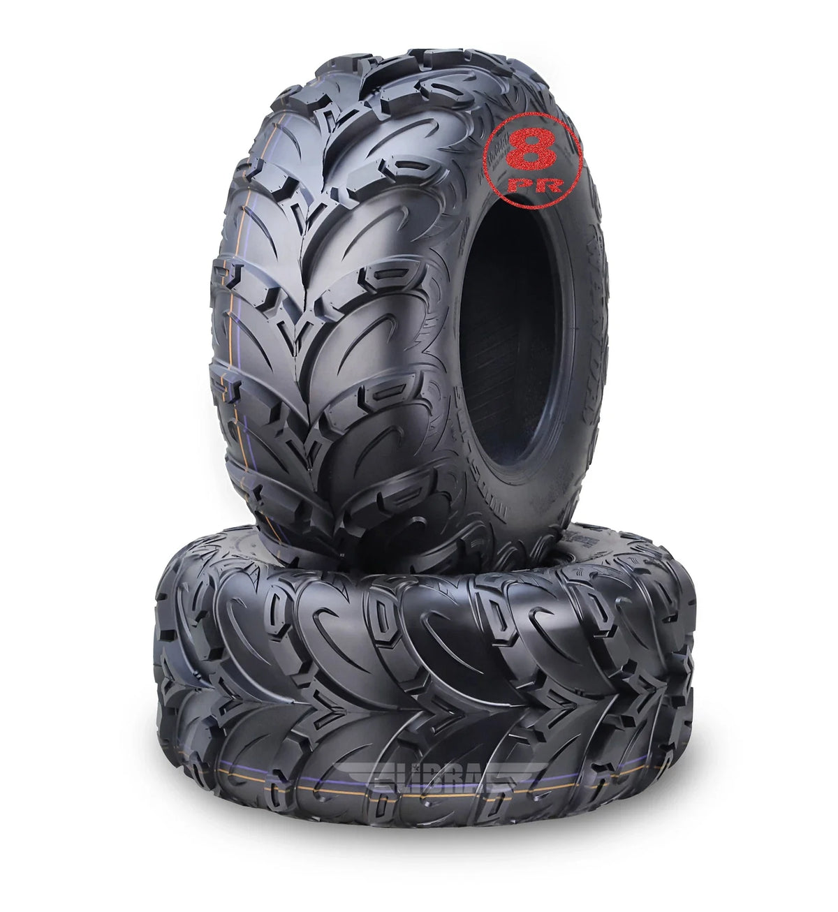 2 WANDA Mud Sling 8 Ply ATV Tires 24x11-10 for Suzuki LTF250 Quadrunner (1988–2002)