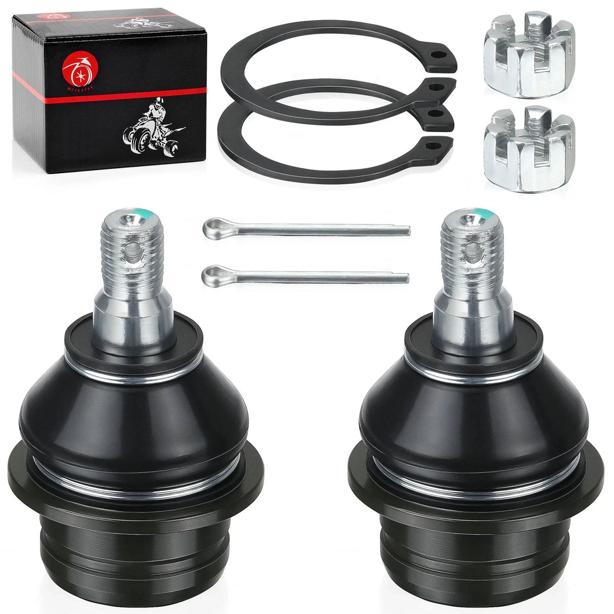 2X Upper + Lower Ball Joints for Suzuki KingQuad 450 500 700 750 (2005–2023)