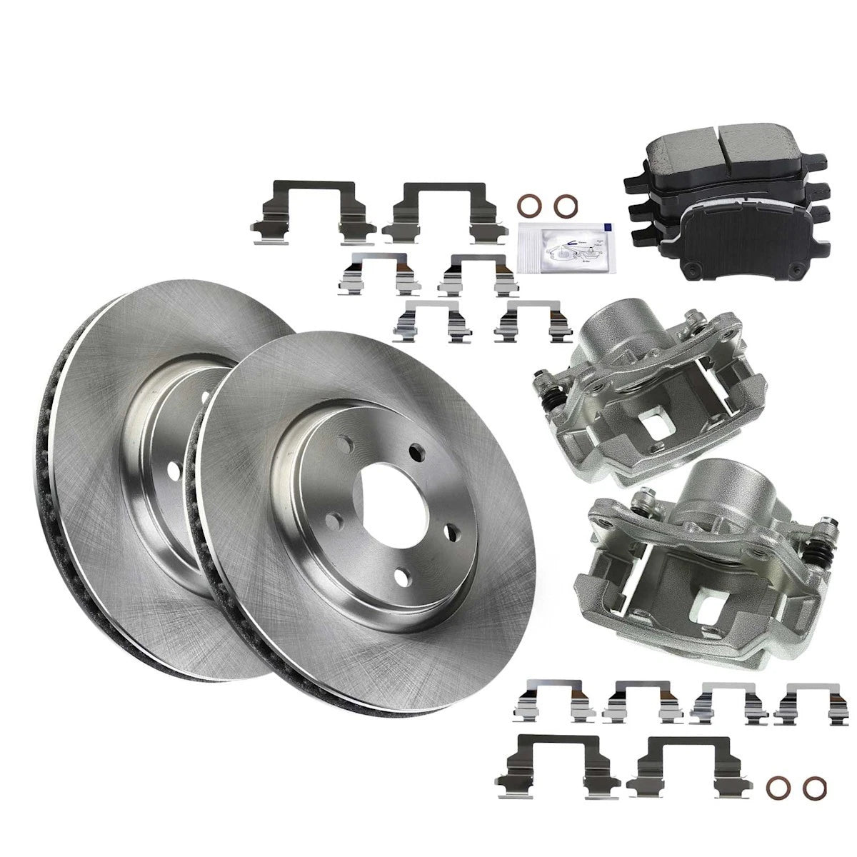 2X Brake Kit with Calipers for Chevy HHR Cobalt Ion G5 (18103263, R55093)