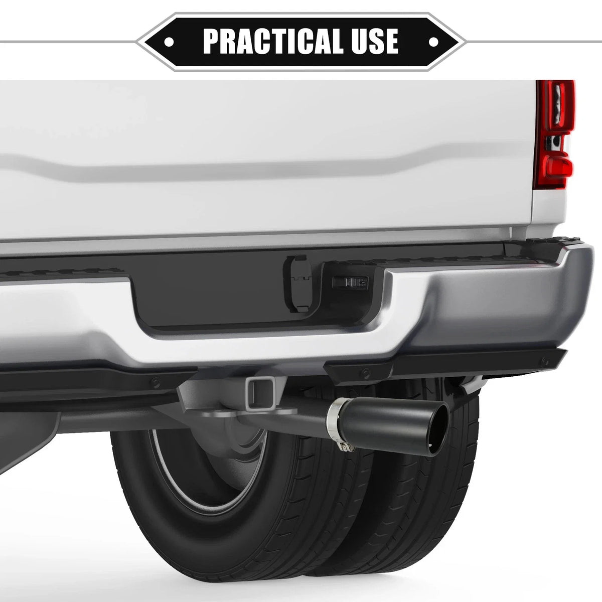 2.8" Inlet 8.5" Length Exhaust Tip Tailpipe for Toyota Tacoma (2005–2023)