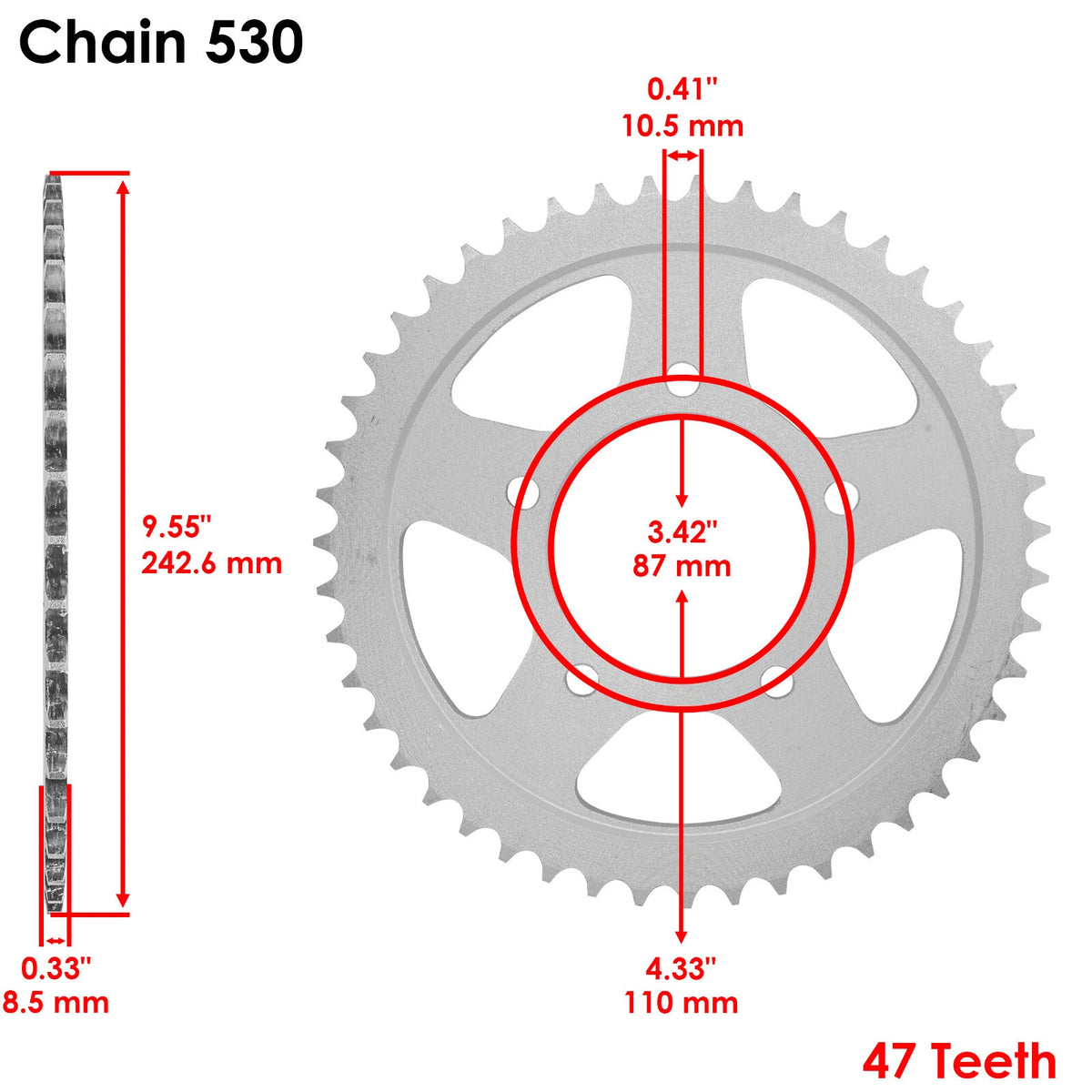Blue O-Ring Drive Chain & Sprockets Kit for Suzuki GSF600 Bandit (1995–2004) EG1995FS122XO