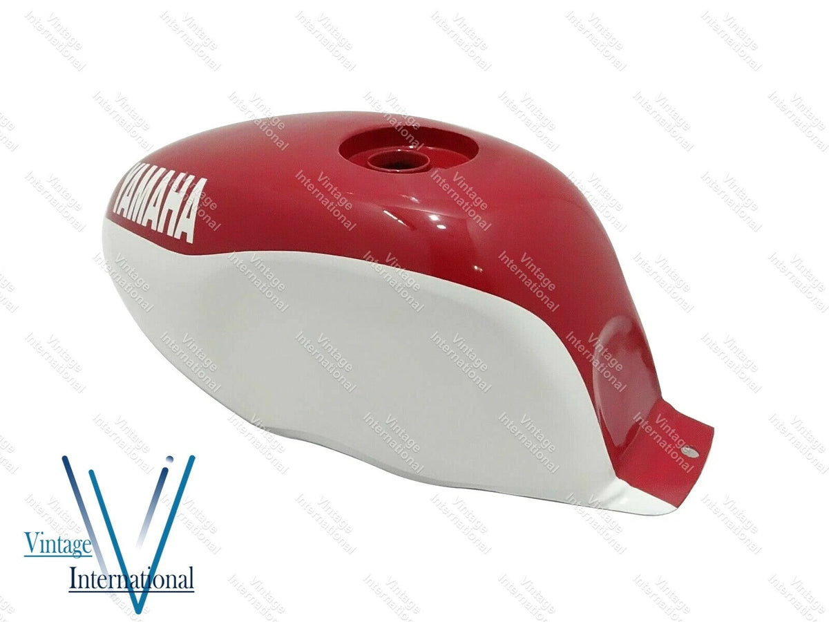Fuel Tank + Cap for Yamaha YSR50 YSR80 (1989) - White & Red Painted