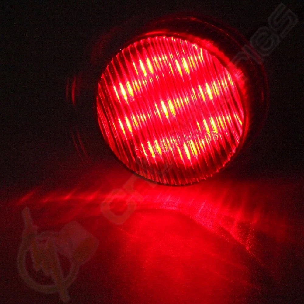 Pack of 8 Red 2" Clearance Lights for RV Truck Trailer (Round)