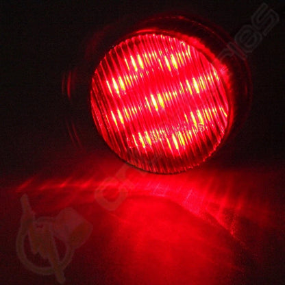 Pack of 8 Red 2" Clearance Lights for RV Truck Trailer (Round)